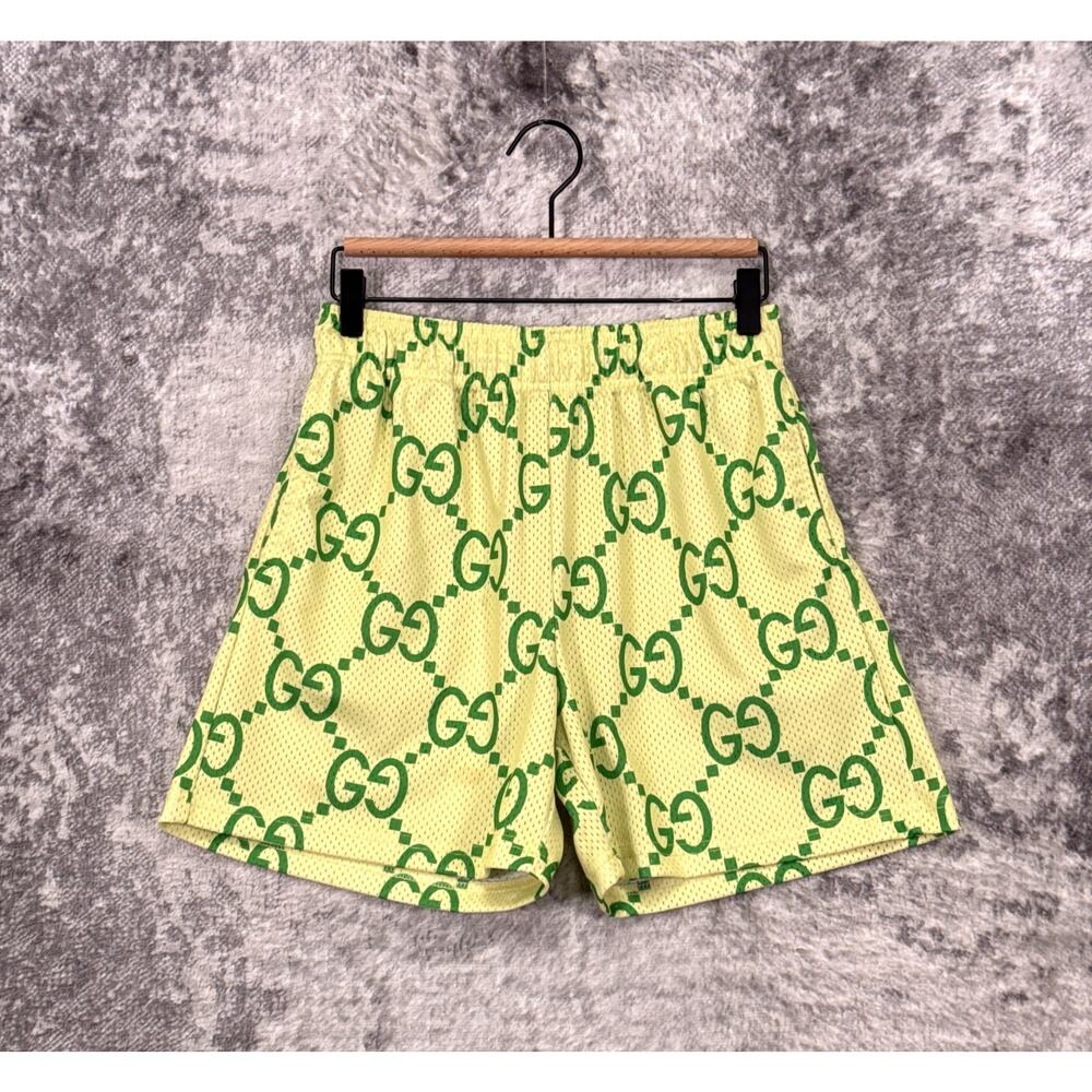Bravest Studios Shorts Medium Mens Green Mesh Monogram OG